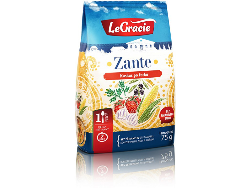 Zobrazit detail výrobku LeGracie Kuskus Zante - 1 porcovka 75g Zobrazit detail výrobku LeGracie Kuskus Zante - 1 porcovka 75g