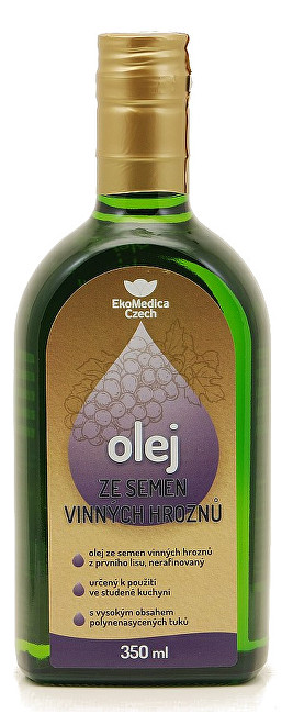 EkoMedica Czech Olej ze semen vinných hroznů 350 ml