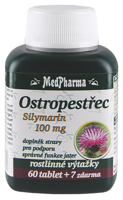Zobrazit detail výrobku MedPharma Ostropestřec 67 tablet Zobrazit detail výrobku MedPharma Ostropestřec 67 tablet