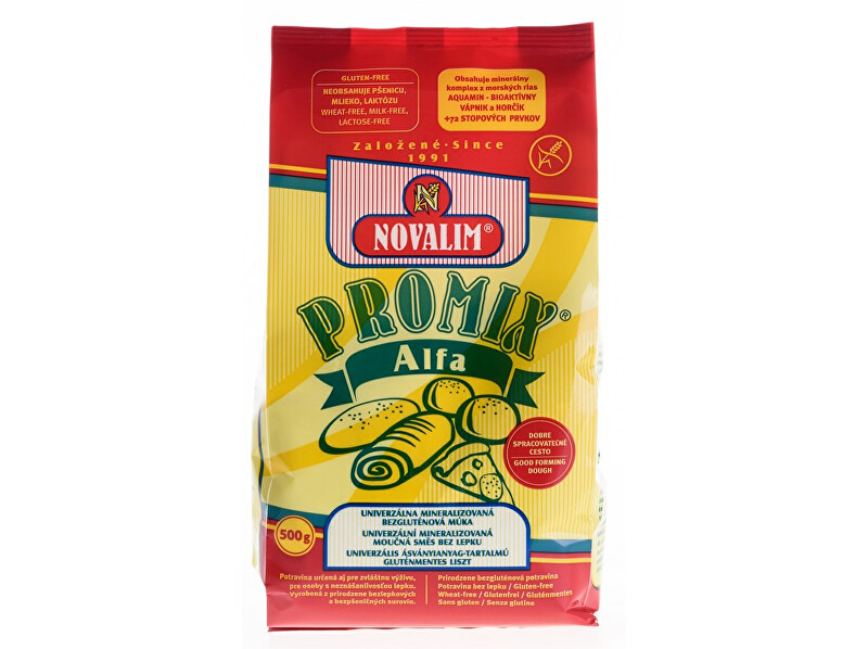 Zobrazit detail výrobku Novalim PROMIX Alfa univerzální mineralizovaná bezlepková mouka 500g Zobrazit detail výrobku Novalim PROMIX Alfa univerzální mineralizovaná bezlepková mouka 500g