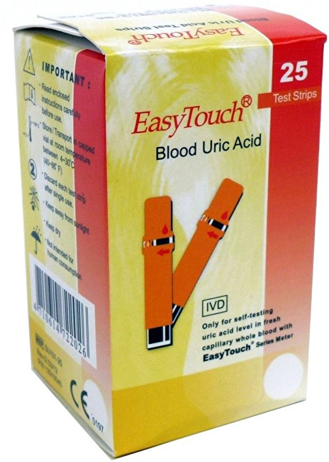 EasyTouch Proužky EasyTouch-kyselina močová 25ks