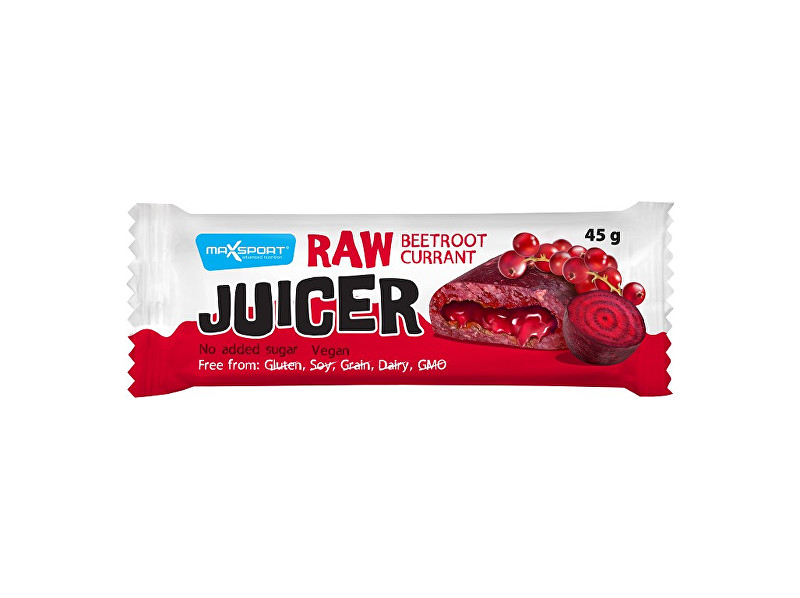 Zobrazit detail výrobku Max sport Raw juicer červená řepa a moruše s rybízovou náplní 45g, min.trv. 27.10.2018 Zobrazit detail výrobku Max sport Raw juicer červená řepa a moruše s rybízovou náplní 45g, min.trv. 27.10.2018