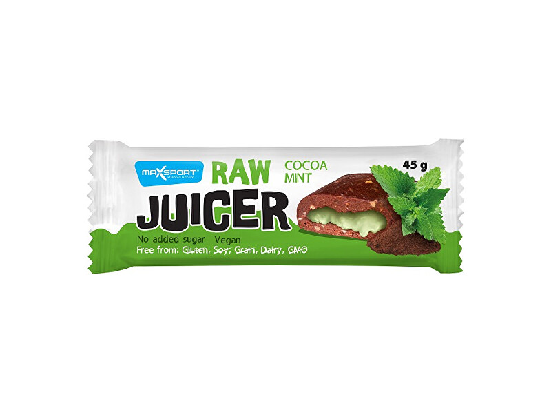 Zobrazit detail výrobku Max sport Raw juicer kakao a oříšek s mátovou náplní 45g, min. trv. 13.10.2018 Zobrazit detail výrobku Max sport Raw juicer kakao a oříšek s mátovou náplní 45g, min. trv. 13.10.2018