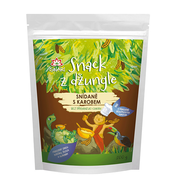Iswari BIO Snack z džungle - Snídaně s karobem 300 g
