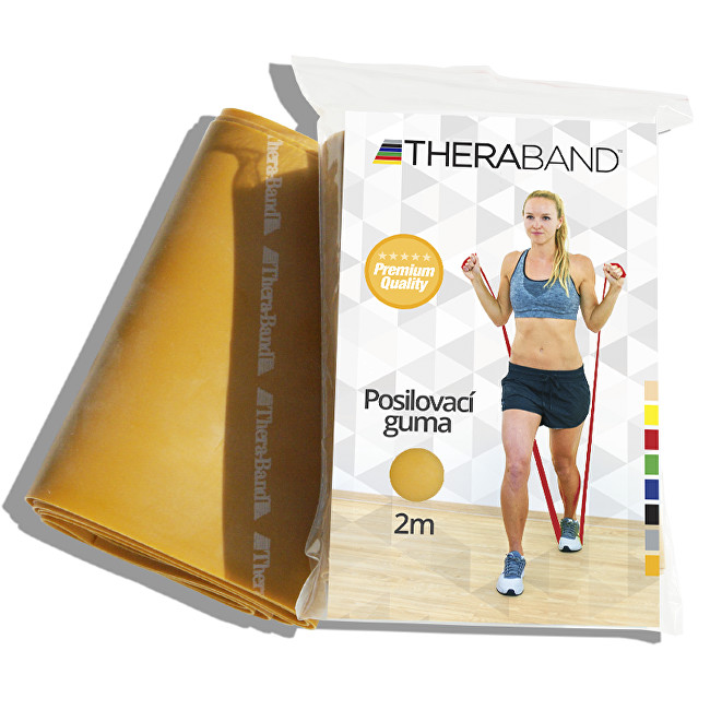 Thera-Band Posilovací guma 2 m, zlatá, max. silná