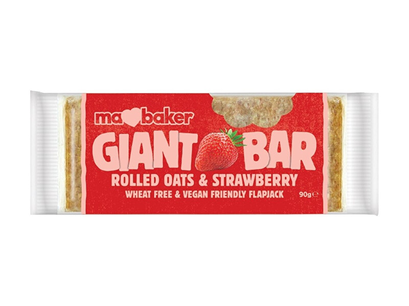 Zobrazit detail výrobku Ma Baker Tyčinka ovesná Giant bar Obří Jahodová 90g Zobrazit detail výrobku Ma Baker Tyčinka ovesná Giant bar Obří Jahodová 90g