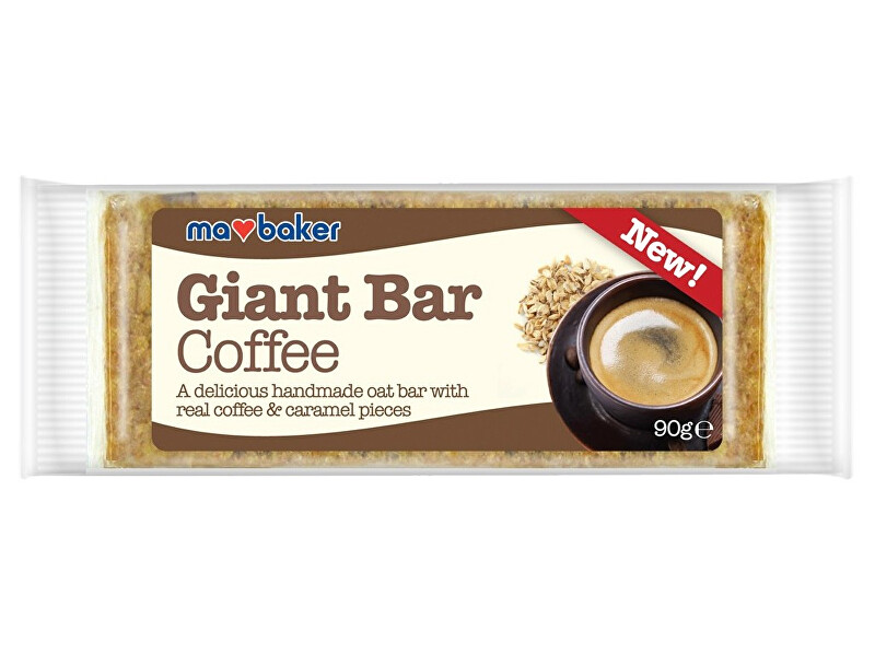 Zobrazit detail výrobku Ma Baker Tyčinka ovesná Giant bar Obří Kávová Coffee 90g Zobrazit detail výrobku Ma Baker Tyčinka ovesná Giant bar Obří Kávová Coffee 90g