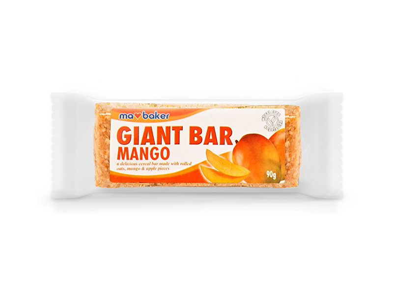 Zobrazit detail výrobku Ma Baker Tyčinka ovesná Giant bar Obří Mangová 90g Zobrazit detail výrobku Ma Baker Tyčinka ovesná Giant bar Obří Mangová 90g