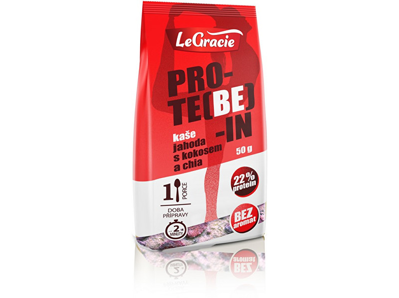 Zobrazit detail výrobku LeGracie Bezlepková proteinová kaše PRO-TE(BE)-IN jahoda s kokosem a chia 50g Zobrazit detail výrobku LeGracie Bezlepková proteinová kaše PRO-TE(BE)-IN jahoda s kokosem a chia 50g