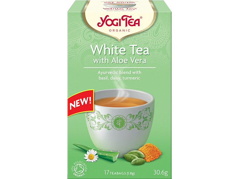 Zobrazit detail výrobku Yogi Tea Bio Bílý s Aloe Vera Yogi Tea 17 x 1,8 g Zobrazit detail výrobku Yogi Tea Bio Bílý s Aloe Vera Yogi Tea 17 x 1,8 g