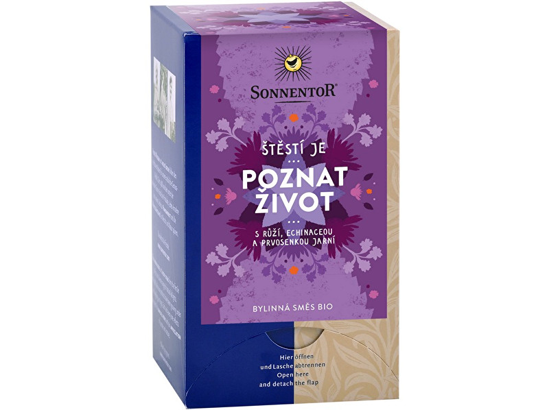 Zobrazit detail výrobku Sonnentor Bio bylinná směs s kořením Poznat život 18x1,5g Zobrazit detail výrobku Sonnentor Bio bylinná směs s kořením Poznat život 18x1,5g