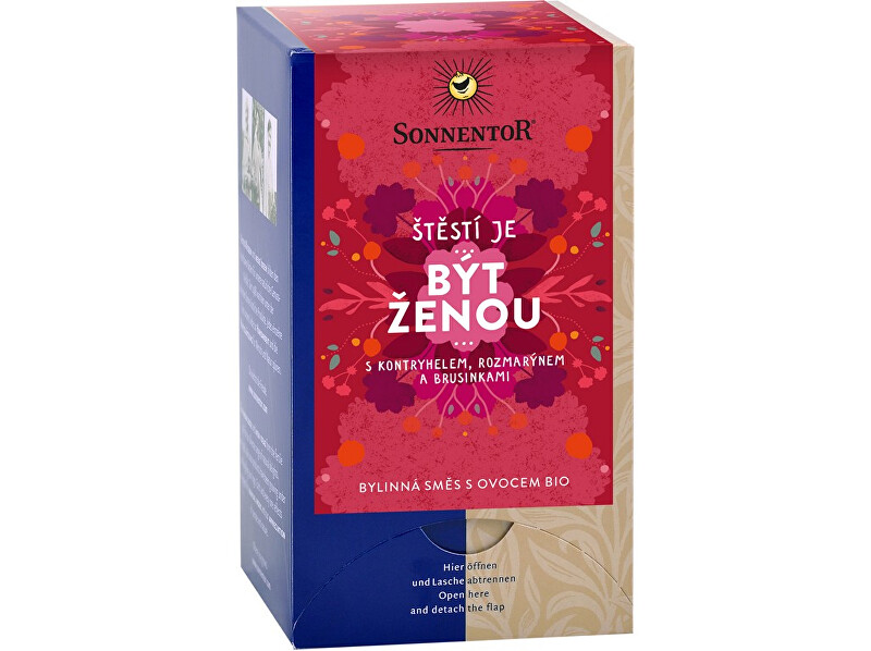 Zobrazit detail výrobku Sonnentor Bio bylinná směs s ovocem Být ženou 18x1,7g Zobrazit detail výrobku Sonnentor Bio bylinná směs s ovocem Být ženou 18x1,7g