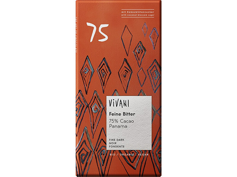 Zobrazit detail výrobku VIVANI Bio hořká čokoláda 75% s kokosovým cukrem VIVANI 80 g Zobrazit detail výrobku VIVANI Bio hořká čokoláda 75% s kokosovým cukrem VIVANI 80 g