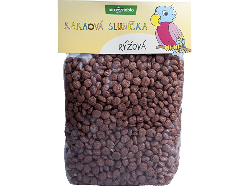 Zobrazit detail výrobku Bio nebio s. r. o. Bio kakaová sluníčka rýžová 200 g Zobrazit detail výrobku Bio nebio s. r. o. Bio kakaová sluníčka rýžová 200 g