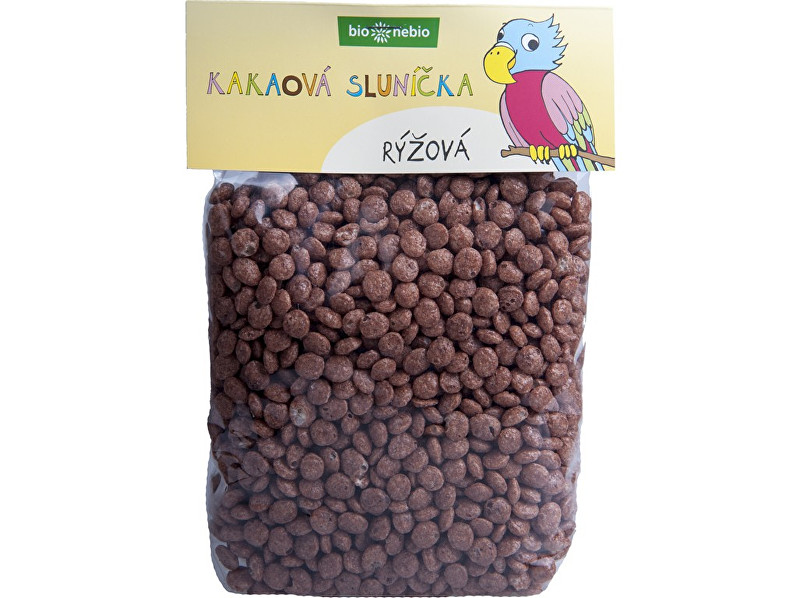 Bio nebio s. r. o. Bio kakaová sluníčka rýžová 200 g