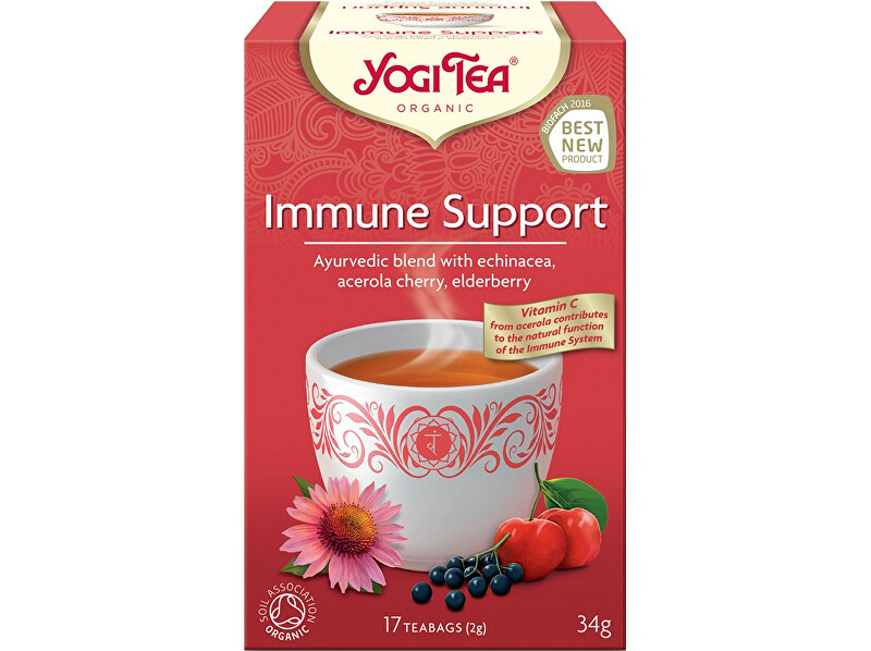 Zobrazit detail výrobku Yogi Tea Bio Podpora imunity Yogi Tea 17 x 2 g Zobrazit detail výrobku Yogi Tea Bio Podpora imunity Yogi Tea 17 x 2 g