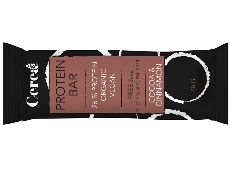 Zobrazit detail výrobku Cerea Bio proteinová tyčinka PROTEIN BAR Kakao & Skořice 45g Zobrazit detail výrobku Cerea Bio proteinová tyčinka PROTEIN BAR Kakao & Skořice 45g
