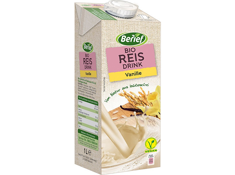 Zobrazit detail výrobku Berief Bio rýžový nápoj Vanilka BERIEF 1 l Zobrazit detail výrobku Berief Bio rýžový nápoj Vanilka BERIEF 1 l