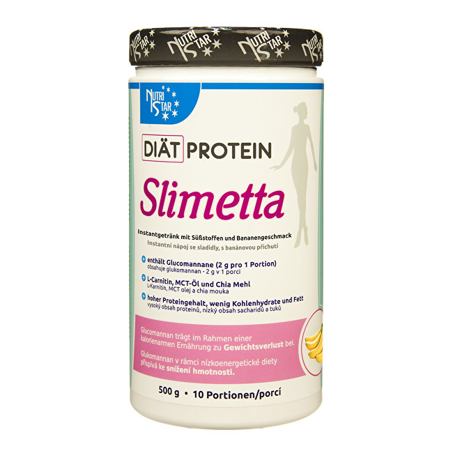 Nutristar Diät Protein Slimetta 500 g (10 porcí) Banán
