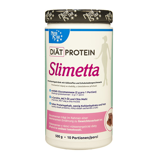 Nutristar Diät Protein Slimetta 500 g (10 porcí) Čokoláda