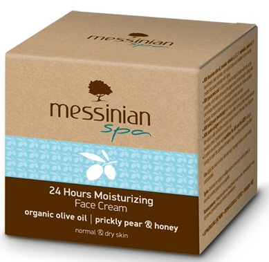 Messinian Spa Hydratační krém na obličej s 24 hodinovým účinkem opuncie & med 50 ml