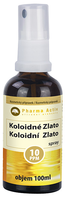 PharmaActiv Koloidní zlato 10ppm sprey 100 ml