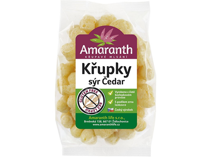 Zobrazit detail výrobku Amaranth life Křupky sýr čedar 70g Zobrazit detail výrobku Amaranth life Křupky sýr čedar 70g