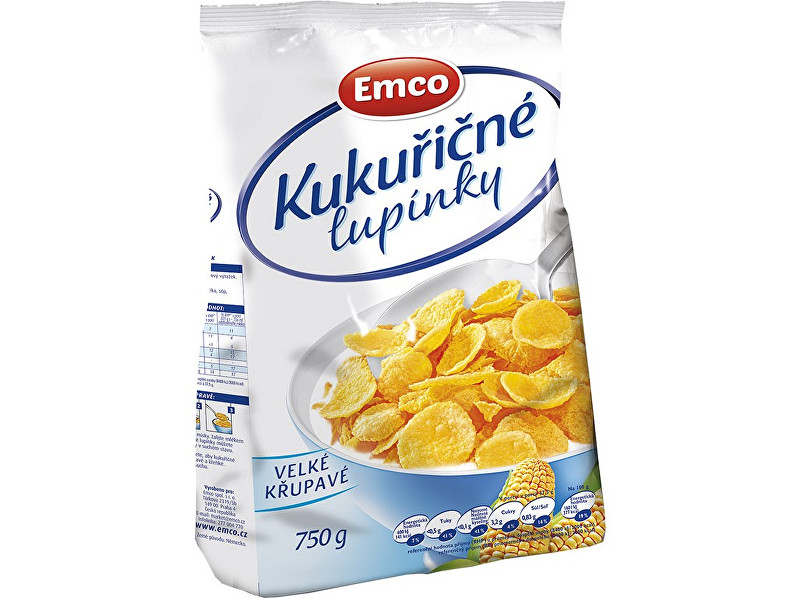 Zobrazit detail výrobku EMCO Kukuřičné lupínky 750g Zobrazit detail výrobku EMCO Kukuřičné lupínky 750g