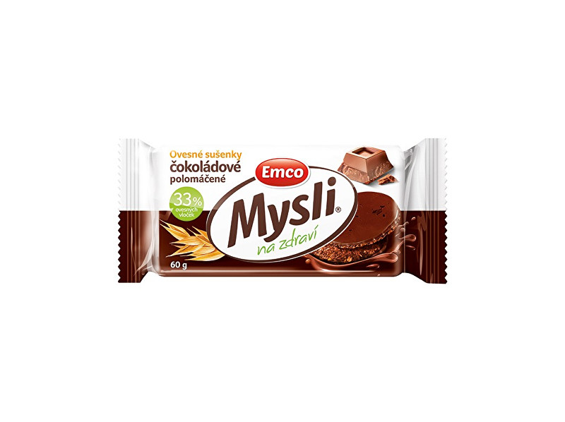 Zobrazit detail výrobku EMCO Mysli Ovesné sušenky čokoládové - polomáčené 60g Zobrazit detail výrobku EMCO Mysli Ovesné sušenky čokoládové - polomáčené 60g