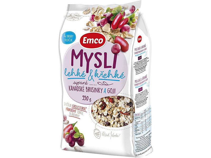 Zobrazit detail výrobku EMCO Mysli - sypané lehké a křehké Kanadské brusinky a Goji 550g Zobrazit detail výrobku EMCO Mysli - sypané lehké a křehké Kanadské brusinky a Goji 550g
