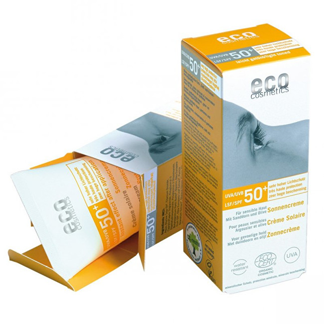 Eco Cosmetics Opalovací krém SPF 50+ BIO s lehce tónovacím účinkem 75 ml
