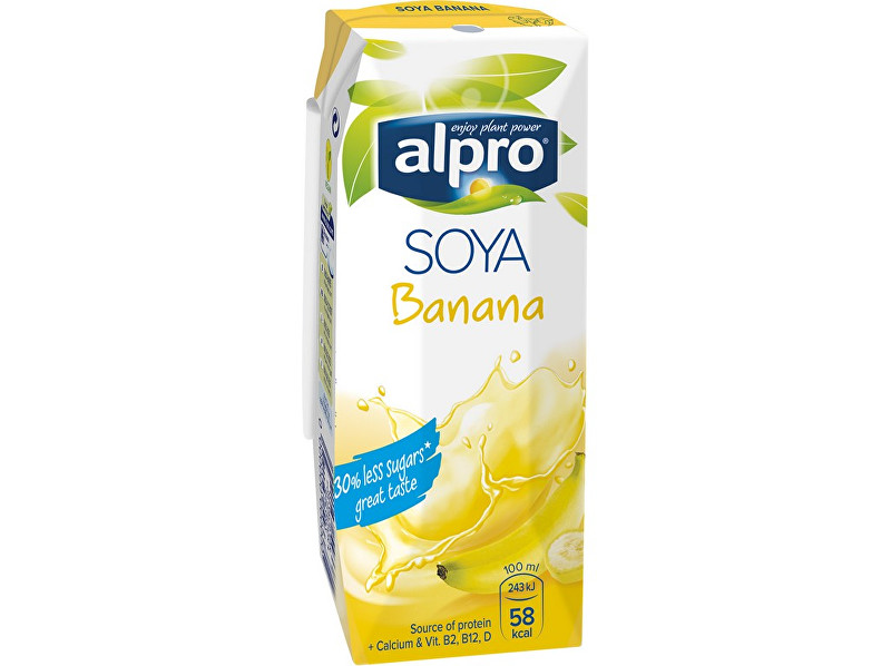 Zobrazit detail výrobku Alpro Sójový nápoj banán 250ml Zobrazit detail výrobku Alpro Sójový nápoj banán 250ml