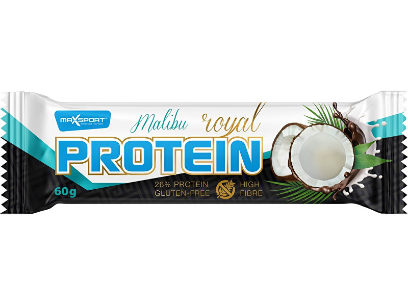 Zobrazit detail výrobku Max sport Tyčinka proteinová Royal protein Malibu 60g Zobrazit detail výrobku Max sport Tyčinka proteinová Royal protein Malibu 60g