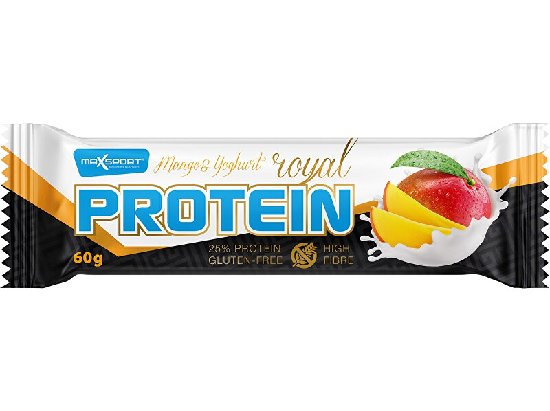 Zobrazit detail výrobku Max sport Tyčinka proteinová Royal protein Mango Yoghurt 60g Zobrazit detail výrobku Max sport Tyčinka proteinová Royal protein Mango Yoghurt 60g