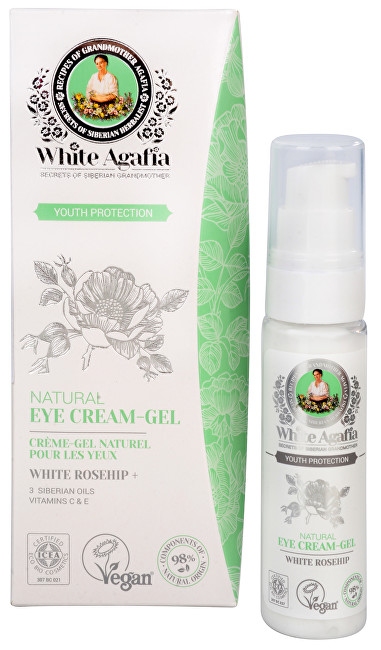 Babushka Agafia White Agafia Youth Protection oční krém-gel do 35 let 30 ml