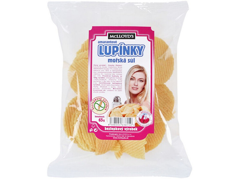 Zobrazit detail výrobku MCLLOYD´S Bio amarantové lupínky - mořská sůl 65g Zobrazit detail výrobku MCLLOYD´S Bio amarantové lupínky - mořská sůl 65g