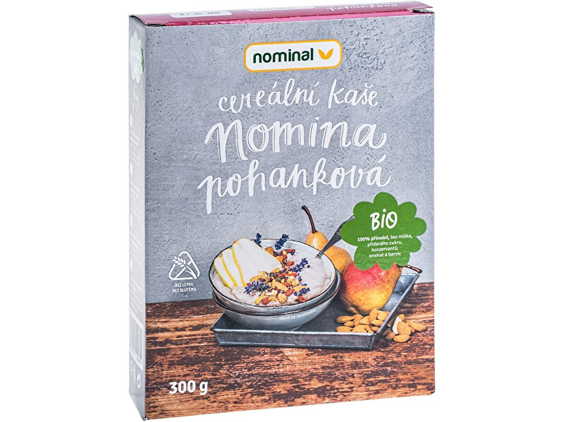Zobrazit detail výrobku NOMINAL Bio cereální kaše pohanková NOMINA 300g Zobrazit detail výrobku NOMINAL Bio cereální kaše pohanková NOMINA 300g