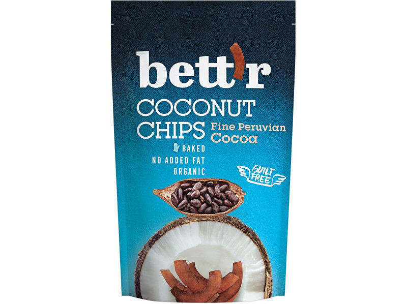 Bettr Bio Kokos chips s kakaem 70g