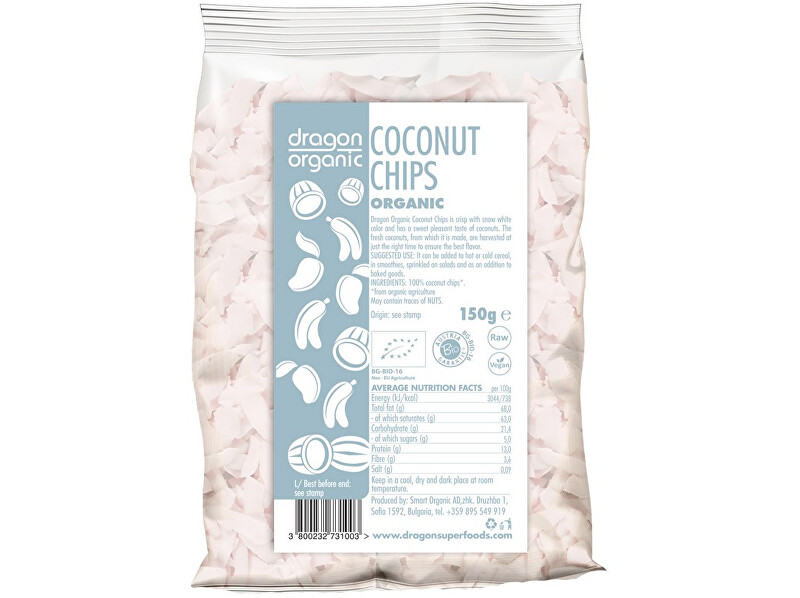 Dragon superfoods Bio kokosové chipsy 150g