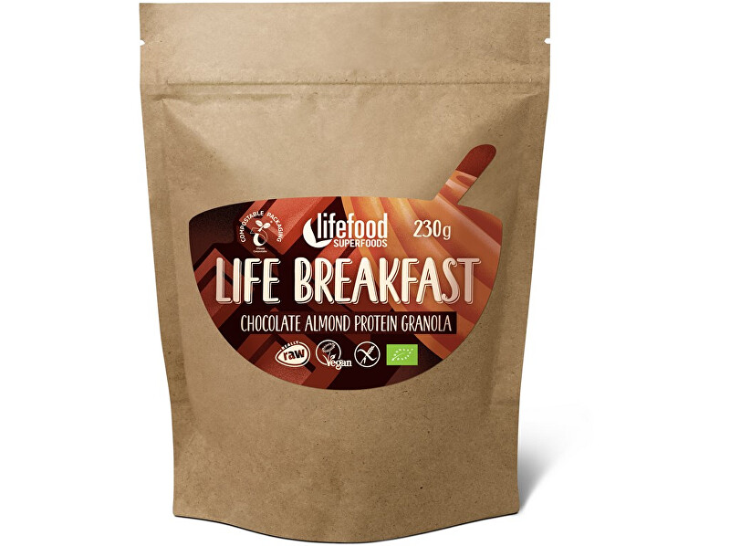 Zobrazit detail výrobku Lifefood Bio Life breakfast Granola čokoládová s mandlemi 230g Zobrazit detail výrobku Lifefood Bio Life breakfast Granola čokoládová s mandlemi 230g