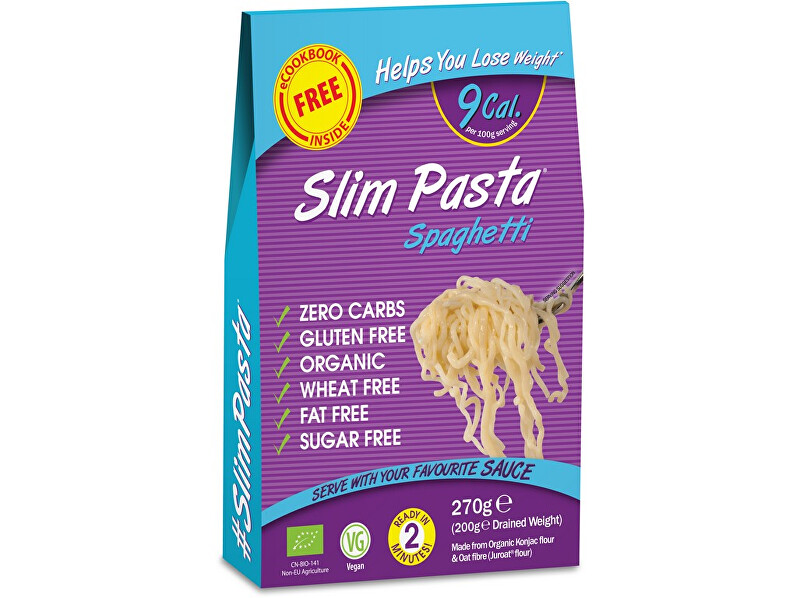 Zobrazit detail výrobku Slim Pasta Bio slim pasta spaghetti 270g Zobrazit detail výrobku Slim Pasta Bio slim pasta spaghetti 270g