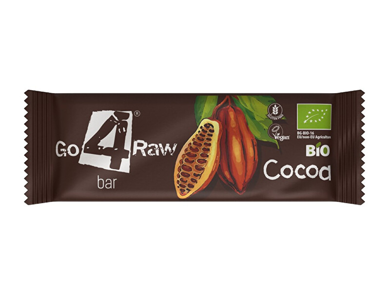 Zobrazit detail výrobku GO4RAW Bio tyčinka COCOA 25 g Zobrazit detail výrobku GO4RAW Bio tyčinka COCOA 25 g