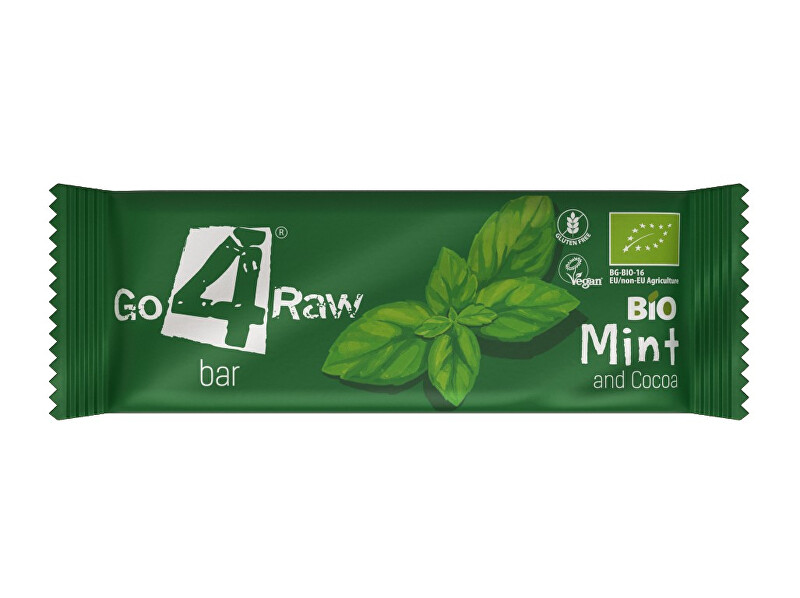 Zobrazit detail výrobku GO4RAW Bio tyčinka MINT&COCOA 25g Zobrazit detail výrobku GO4RAW Bio tyčinka MINT&COCOA 25g