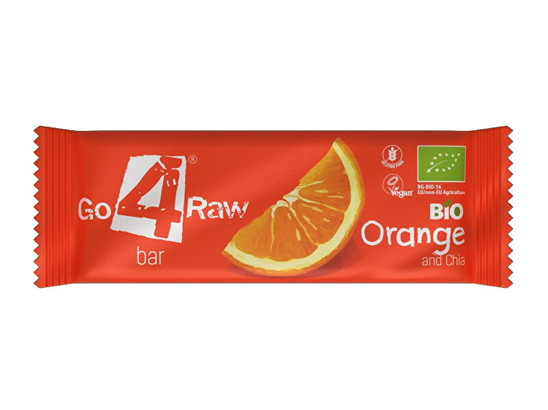Zobrazit detail výrobku GO4RAW Bio tyčinka ORANGE&CHIA 25g Zobrazit detail výrobku GO4RAW Bio tyčinka ORANGE&CHIA 25g