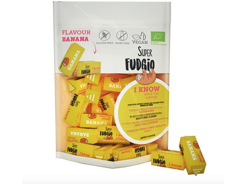 Zobrazit detail výrobku Super Fudgio Bio Veganské karamely - banán 150g Zobrazit detail výrobku Super Fudgio Bio Veganské karamely - banán 150g