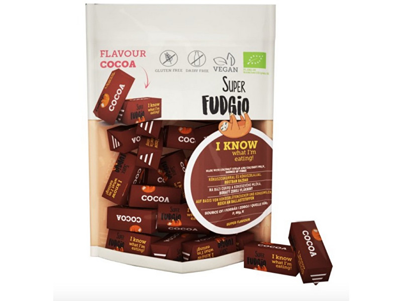 Zobrazit detail výrobku Super Fudgio Bio Veganské karamely - kakao 150g Zobrazit detail výrobku Super Fudgio Bio Veganské karamely - kakao 150g