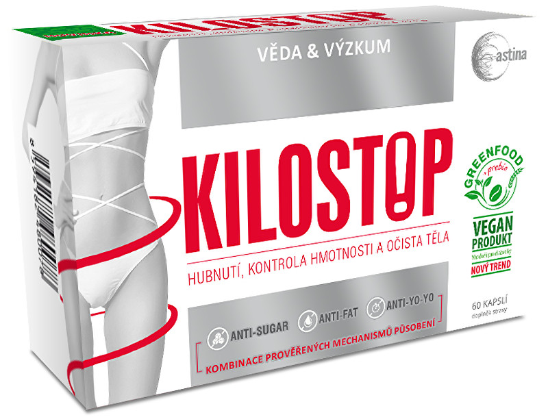 Zobrazit detail výrobku Astina Kilostop 60 kapslí Zobrazit detail výrobku Astina Kilostop 60 kapslí