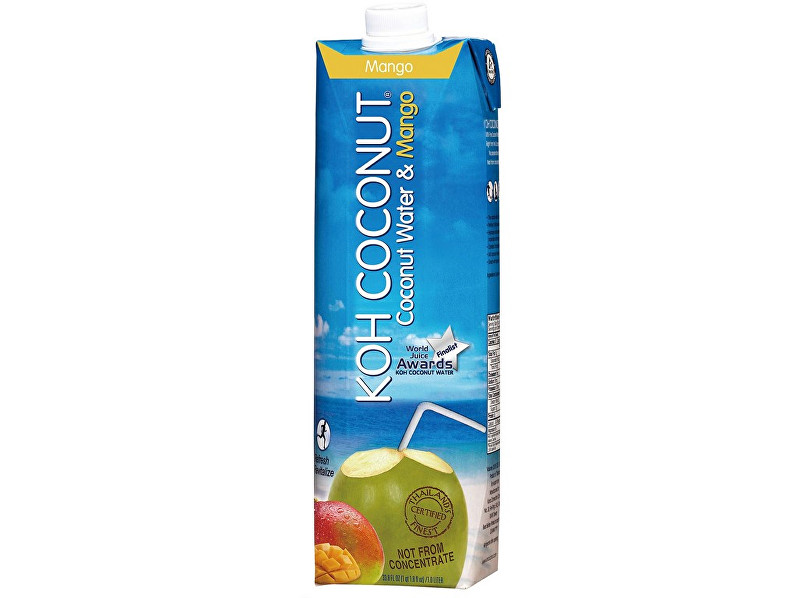 Zobrazit detail výrobku KOH COCONUT Koh coconut 100% kokosová voda s příchutí manga 1l Zobrazit detail výrobku KOH COCONUT Koh coconut 100% kokosová voda s příchutí manga 1l