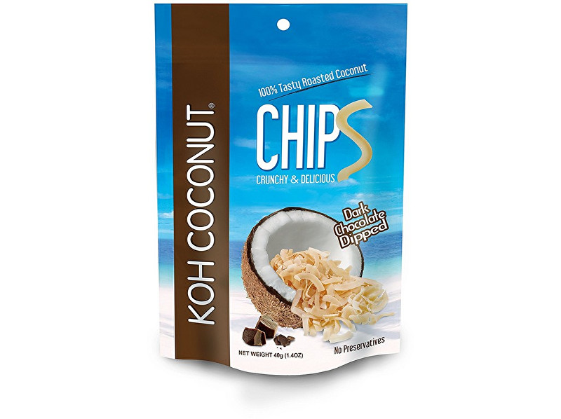 KOH COCONUT Kokosové chipsy čokoládové 40g