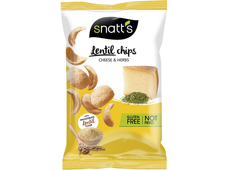 Zobrazit detail výrobku Snatt´s Lentil chips sýr, bylinky 85g Zobrazit detail výrobku Snatt´s Lentil chips sýr, bylinky 85g